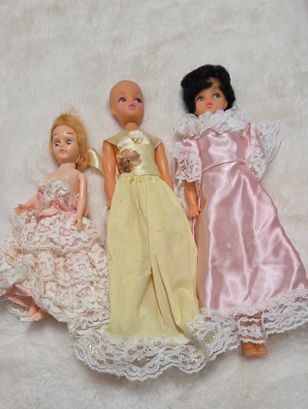 Vintage Style Clone Fashion Doll Set of 3 1970's